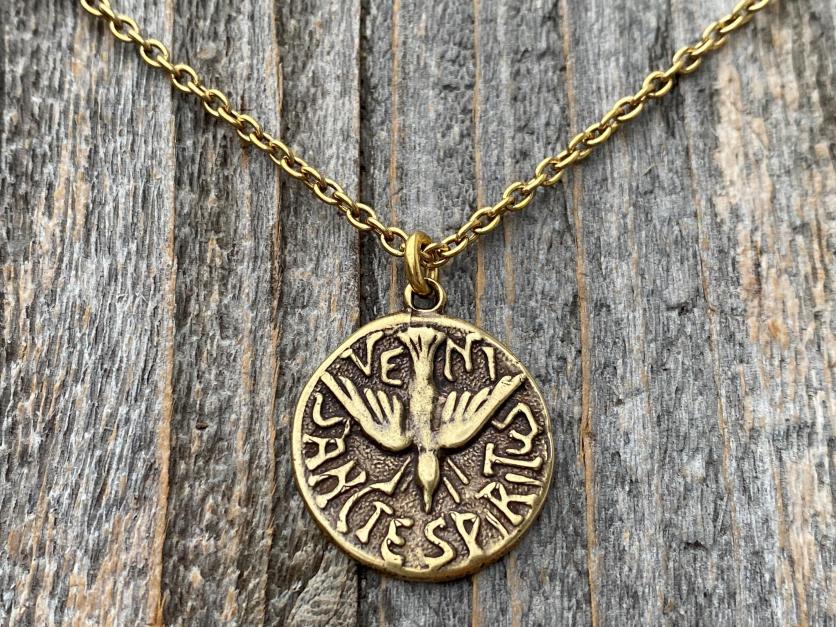 Holy spirit dove necklace on sale