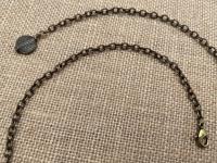 Bronze French Miraculous Medal Pendant, Adjustable Length Necklace, Antique Replica, Immaculate Conception, Large Miraculous Medallion, MM1