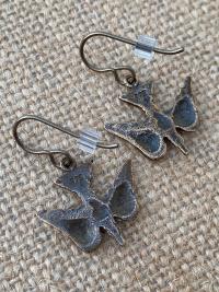 Bronze Holy Spirit Dove Earrings, Antique Replica Doves, Descending Dove Earrings, Holy Ghost Earrings, Holy Spirit Jewelry, Dangling Doves