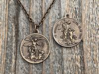 Antique st michael medal clearance