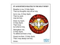Large Come Holy Spirit Pendant, Antique Replica of Latin Veni Creator Spiritus Medallion, Come Creator Spirit, Holy Ghost Dove Round Medal