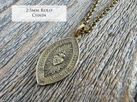 Antique Gold Immaculate Conception & Sacred Heart of Jesus French Antique Replica Medallion, Our Lady of Lourdes, Signed Penin Lyon France