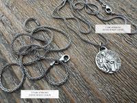 St. Peregrine Sterling Silver Antique Replica Medallion - Patron Saint of Cancer - Saint Peregrinus Laziosi, Pellegrino - Small French Medal