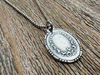 Sterling Silver St Thérèse of Lisieux Medallion, Antique Replica of Rare French Medal by Paul Brandt, Saint Therese of the Child Jesus Medal