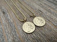 Gold Vermeil, 14k Gold over Solid Sterling Silver Box Chain Necklace Options, 1.1mm or 1.8mm Thickness, High Quality Gold Chain Necklace
