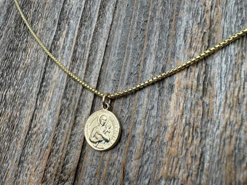 Gold Vermeil, 14k Gold over Solid Sterling Silver Box Chain Necklace Options, 1.1mm or 1.8mm Thickness, High Quality Gold Chain Necklace